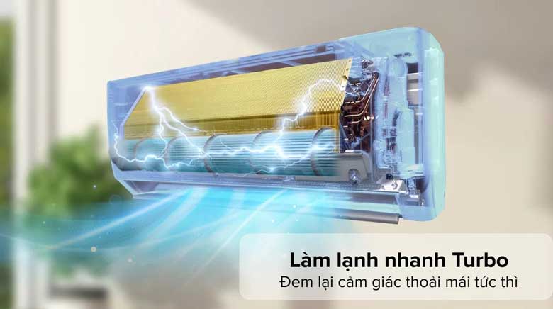 Điều hòa 1 chiều Gree AMORE9 9000BTU - Làm lạnh nhanh với công nghệ Turbo