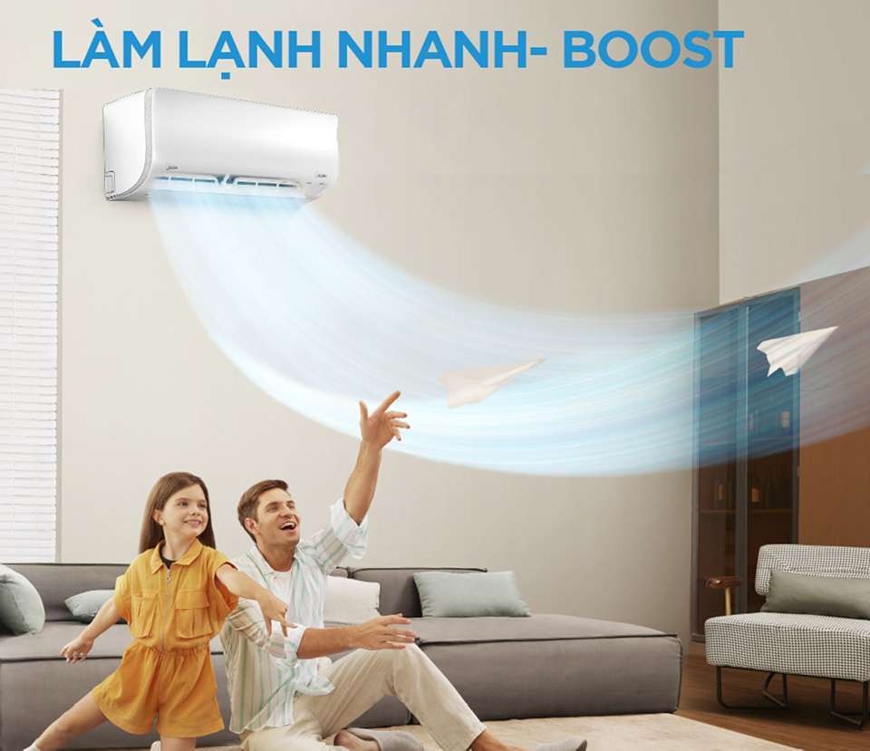 Máy lạnh Midea Inverter 1 HP MSAG-10CRDN8