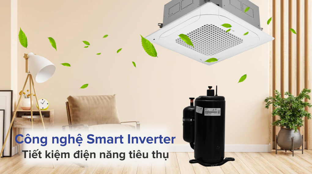 Điều hòa âm trần LG Inverter 46500 BTU ZTNQ48GMLA0 - Công nghệ Smart Inverter